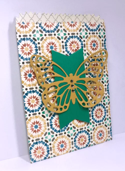 Mini Treat Bag Thinlits, Butterflies Thinlits, Moroccan Designer Series Paper, Triple Banner Punch