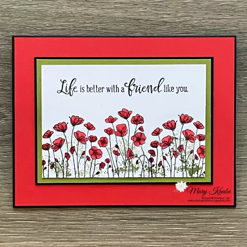 Stampin' Up! Painted Poppies & Peaceful Moments Stamp Sets - Mary Knabe