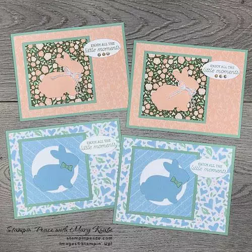 Adorable Baby Cards made with Country Floral Lane DSP & Easter Bunny Bundle