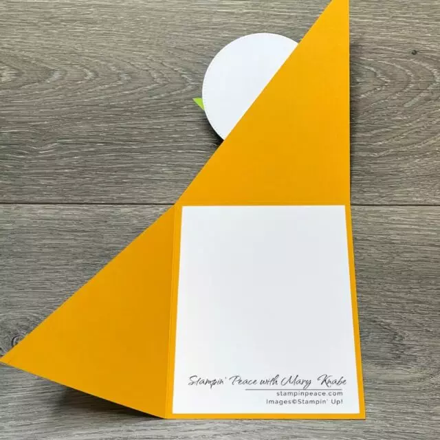 Thanks A Bunch Triangle Fun Fold Card