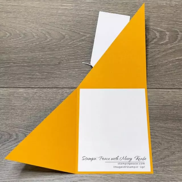Thanks A Bunch Triangle Fun Fold Card
