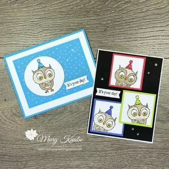 Adorable Owls Birthday Cards