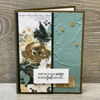 One Sheet Wonder with Fancy Flora DSP and Sending Support Stamp Set